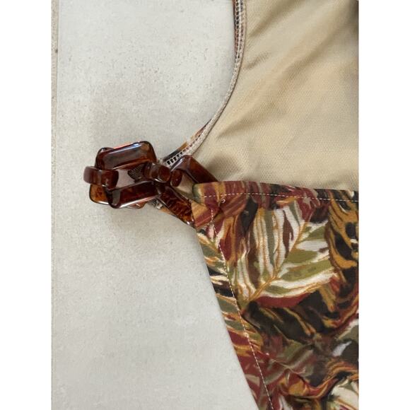 Victoria's Secret 10C One Piece Swimsuit Monokini X Back Print Swimwear 10C - Picture 11 of 13